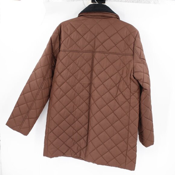 J Crew Jacket Womens Medium Tall Heritage Quilted Barn Coat Puffer Primaloft MT - Picture 4 of 14